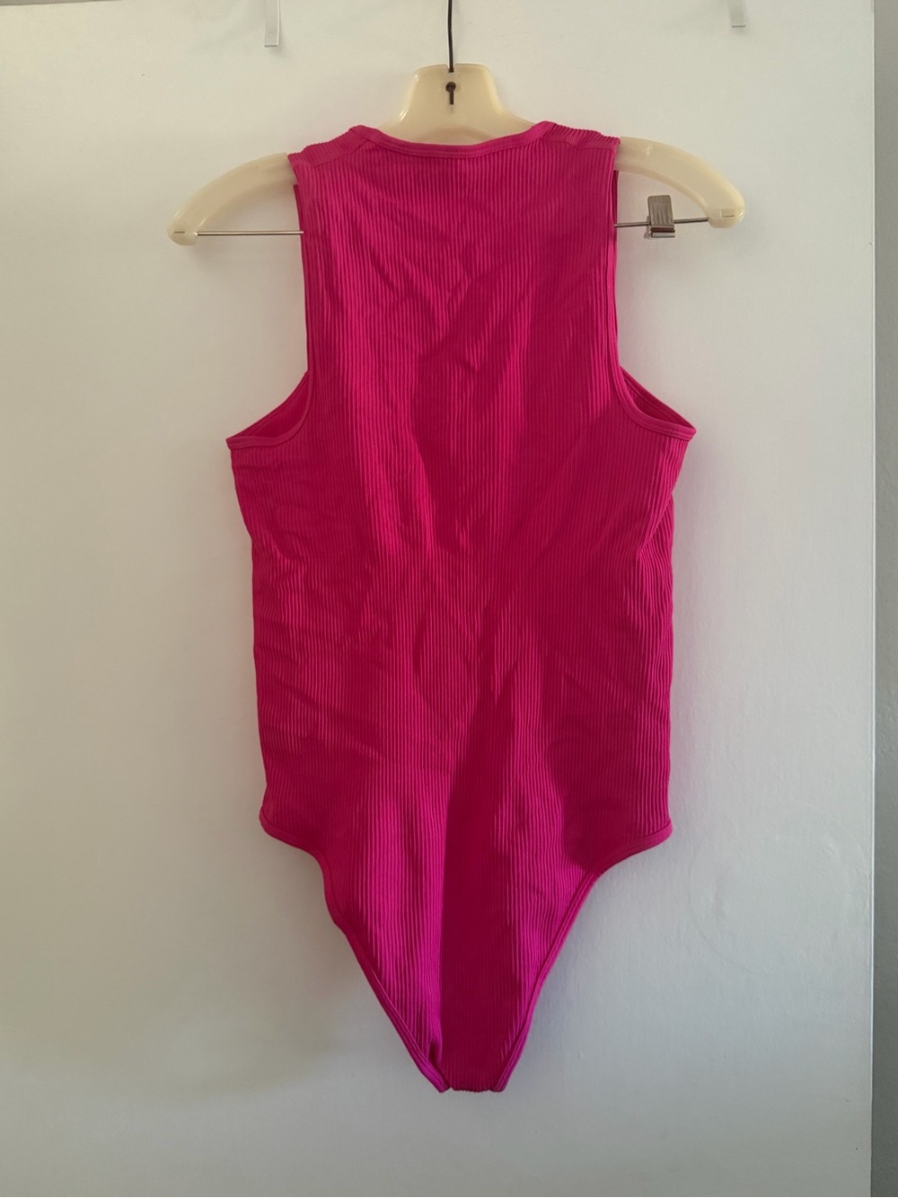 Pink Ribbed Body Suit - Picture 2 of 3